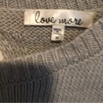 Open Back Cropped Oversized sweater with holes on upper sleeves! Gray Size M Photo 2