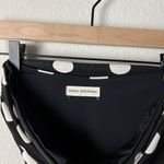 Mara Hoffman  goldie polka dot high waisted tie bikini bottoms black white Photo 4