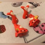 Unique Neon Orange Koi Fish Earrings Photo 3