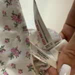 Anthropologie White and Pink Floral bow bustier top size S Photo 6