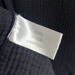 Three Dots  Black Gauzy Cotton Dress Collar V Neck 100% Cotton Medium Photo 7