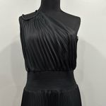 ALC Frank ALC Ruby Black Pleated One Shoulder Dress Sz 14 NEW Photo 4