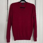J.Crew Men’s Merino Wool Burgundy Slim Fit V-Neck Pullover Sweater Size S Photo 0