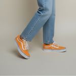 Vans 🧡  Old Skool Neon Blazing  Orange & White Sneakers‎ Women’s 6.5 / Men’s 5 Photo 1