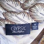 Mara Hoffman Gypsy  Multicolor Feather Drape Front Blouse Photo 6