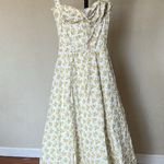 House Of CB  XS D-DD ‘Rosalee’ White Vintage Floral Print Cotton Bustier Sundress Photo 1