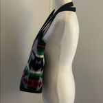 Justin Kraft Wool/Nylon Geometric/ Aztec Print Tote Bag Black Photo 6