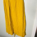 CO Women's Yellow Goop Fluid Linen Sleeveless Button Front Midi Dress Size Small Photo 11