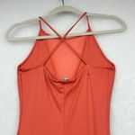 Charlotte Russe Women Halter Dress Orange Short Length Rayon Nylon Sz S Photo 5