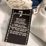 7 For All Mankind 7FAM Navy Blue Floral print Cotton Blend Skinny Denim Jeans Womens size 25 Photo 5