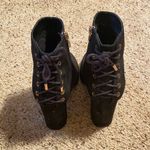 Limelight  Lace Up Black Booties Photo 3