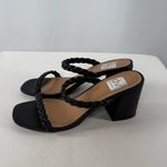 Dolve Vita Braided Block Heel Sandal in Black Size 8‎ Photo 1