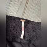 Free People Free Prople Mini Dress Short Sleeve Flowy Ruffle Sundress Hippie Black Size L Photo 2