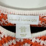 House of Harlow 1960 Knit Maxi Dress Sleeveless Orange White Chevron Sz XS Photo 2