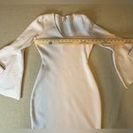 Milly Dress Blush Pink Knit Sweater Bell Sleeve V Neck Small Photo 3