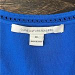 Diane Von Furstenberg DVF  St. Petersburg Dress M/L Vibrant Blue Knit Photo 2