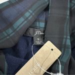 J.Crew Merino Mock Neck Sweater with Tartan Scarf Tie Size S Photo 4