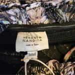 Hemant and Nandita  Kari Midi Dress Black Sleeveless Medium NWT Smocked Photo 11