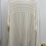 Maven West Anthropologie  women’s cream colored pho wrap, blouse size large Photo 2