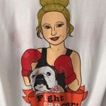 Bella Canvas Fight Cancer Graphic Tee Top Shirt Strong Double Sided Cotton White Womens M Photo 3