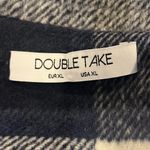 🌺DOUBLE TAKE BLUE AND WHITE PLAID DOUBLE BUTTON JACKET SIZE XL🌺 Photo 5