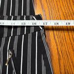 Soho  Apparel Black And White Striped Pull On Ankle Pants Size 1X Photo 9