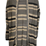 Ralph Lauren Lauren Striped Fringe Cardigan Sweater Size M Photo 0