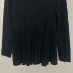 ZARA  Pullover Black Tiered Sweater Size Small Photo 3