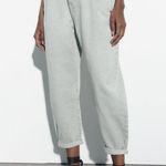 ZARA NWT HIGH-WAISTED BELTED BAGGY PAPERBAG Z1975 JEANS Size 2 (fit like a 4-6)) Photo 2