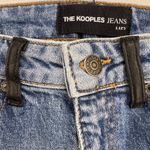 The Kooples  Lizy Jeans Black Leather Belt Loops High Rise BLU01 Wash Size 28 Photo 2