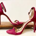 Sam Edelman Ariella Ankle Strap Suede Sandal in Pomegranate Pink Size 10.5 Photo 6