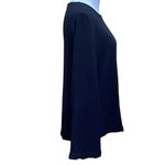 Cloth & Stone  Anthropologie Black Bell Sleeves Long Sleeve Viscose Blouse XS Photo 5