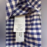 J.Crew NWT  Blue & White Gingham Check Off the Shoulder Top Size 2 Photo 4
