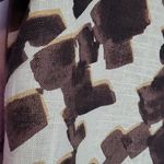 Talbots  PETITES LINEN BLEND BURLAP PUFF SLEEVE SQUARE NECK ABSTRACT DRESS 16P Photo 4