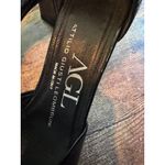 AGL Attilio Giusti Leombruni Black patent Ankle Strap Pointed Toe Pumps 6.5 Photo 3