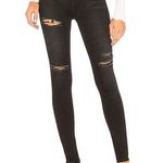 Free People  Destroyed Long & Lean Black Jeans 27 Photo 0