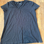 Eddie Bauer  V-Neck T-Shirt Lace Trim Casual‎ Top Comfy Tee Womens M 100% cotton Photo 0