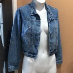 Obey  denim star cropped jacket Photo 4