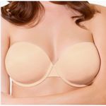 Panache Womens Bra Size 38F Beige Porcelain 3370 Strapless Molded Convertible Photo 0