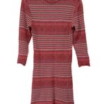 Free People GROOVY SWEATER DRESS Knit Stripe Mockneck 70s Trend Mini Bodycon Photo 4