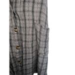 American Eagle Button Up Plaid Short Sleeve Mini Dress With Pockets Photo 1