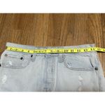 Levi's 501 Womens High Rise Button Fly Cut Off Denim Shorts Blue Distress Size 27 Photo 8