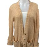 Ann Taylor Women's Tan Khaki Long Sleeve Button Up Cardigan Sweater Top Size S Photo 0