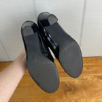 Studio Works  Black Patent 50s Style Office Shoe Slip On Heel Button Accent 8.5 Photo 2