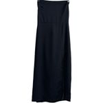 Aritzia Babaton Success Dress MIDI Slip Minimalist Dark Navy Slit Strappy 4 Photo 4