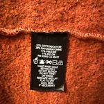 Nic+Zoe  burnt orange cardigan sweater with lace-up detail size L Photo 3