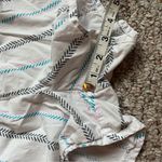 Chalmers Elyse Pajama Set white striped shorts button up top women’s large/12/42 Photo 7