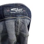 Silver Jeans Women's Plus Size 20 Distressed Denim Cut Off Shorts Blue Dark Wash Photo 4