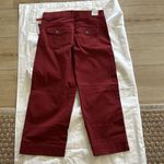 Gloria Vanderbilt  Pull on Wide leg Crop tummy control Pant, Maroon, Size 8, NWT Photo 4