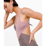 Lululemon All that Glimmers Wrap One Piece Swimsuit Size XS Lunar Rock Pink Taupe Photo 2